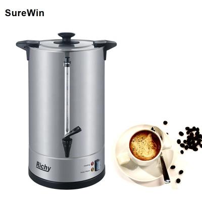 China Hotel Commercial Electric Richy Kitchen Cafe Restaurant Drinking Hot Water Boiler Coffee Tea Catering Urn for sale