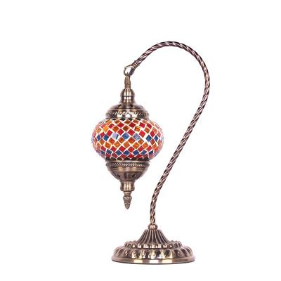 China Crafts in Turkiye DIY Arts and Crafts Kits Moroccan Handmade Turkish Lamp with Shade Mosaic Table Stained Glass Lamps for Kids Birthday Gift for sale