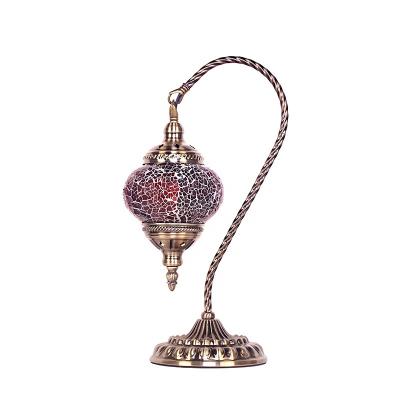 China Craftsmanship in Turkish exquisite romantic creative personality mosaic table lamp pure Turkiye style decorative lamp for sale