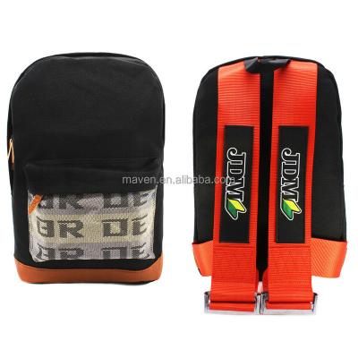 China Asimo STI Ralli Spoon JDM Backpack Laptop Bag 4 Colors Bride Backpack 12 Models Car Packing Harness Shoulder Straps for sale