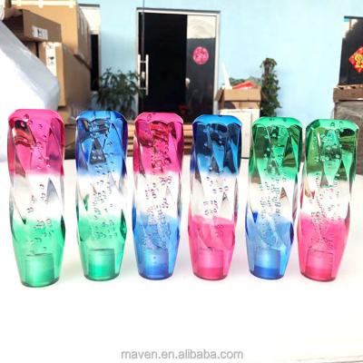 China PPMA Acrylic 1/2/3 Colors 10-40cm Crystal Bubble Car Truck Shifter Lever Gear Shift Twisting Main Knob for sale