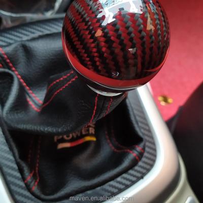 China Universal PU Leather Car Mugen RALLI Gear Shift Knob Clutch Boot Cover Leather Collars for sale