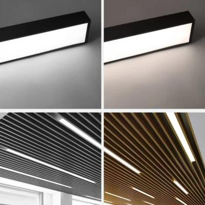 Cina Pendente lineare leggero d'attaccatura lineare della camera da letto LED che accende decorazione dell'interno nera 3000K 5000K 35W in vendita