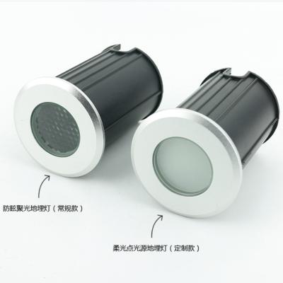 China lâmpada subterrânea 24V/12V/85-265V do diodo emissor de luz de 1W 3W 5W IP67 à venda