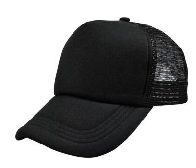 China JOINT Wholesale Black Adjustable Custom Logo Mens Trucker 5 Panel Mesh Plain Trucker Full Print Hat for sale