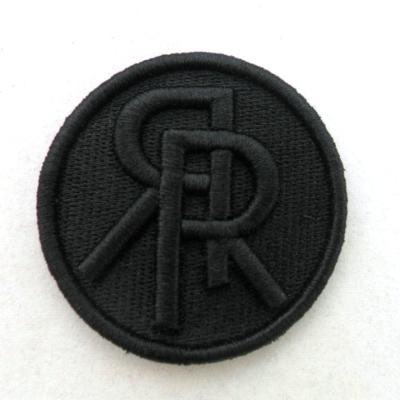 China custom 3D custom 3D embroidery sew on letter apparel garment patch for sale