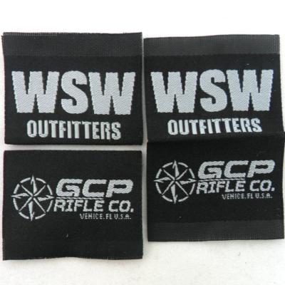 China Factory Sale Brand Logo Folding Garment Sustainable Apparel Woven Label Main Tag for sale