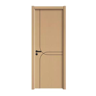 China Simple European Modern High End Interior Carbon Solid Wood Doors Sound Insulation With Custom Pattern for sale