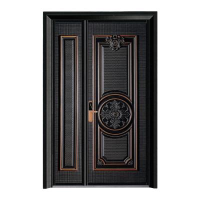 China Good Quality Atmosphere Cast Aluminum House Door Rural Self-Building Luxury Zinc Alloy Villa Door for sale