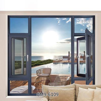 China Sliding Sliding Windows Track Stickers Residential Aluminum Sliding Glass Window Custom for sale