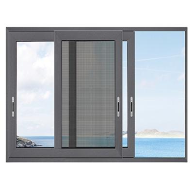 China Sliding Aluminum Window Storm Roller Vertical Sliding Glass Awning Windows for sale