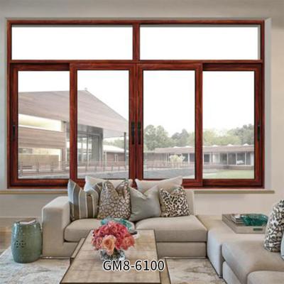 China Sliding Roll Window Glass Film PVC Aluminum Casement Window for sale