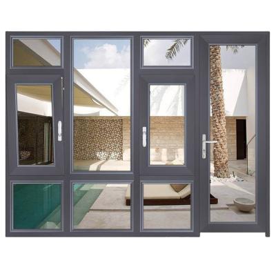 China New Design Aluminum Window Large Arch Yiju Iot Sliding Casement Window Stained Glass for sale