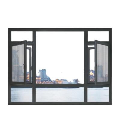 China Sliding Broken Bridge Aluminum Doors And Windows Iron Window Grill Design for sale