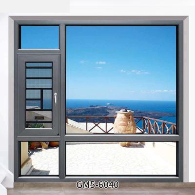 China Sliding Proof Windows Aluminum Alloy Frame Double Casement Aluminum Doors And Windows Sound Broken Window Bridge for sale