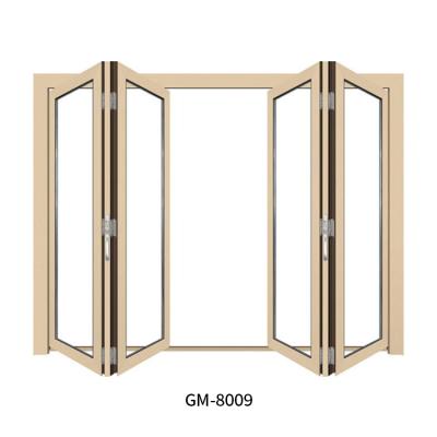 China Best Quality Outdoor Bi Folding Door Waterproof Folding Glass Folding Door for sale