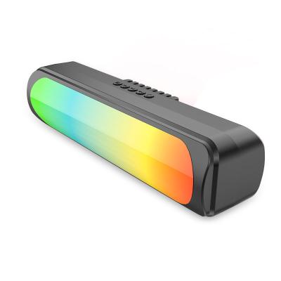 China SING-E ZQS2205 Portable Amplifier Wireless Speakers Computer Sound Bar with RGB Lights PC Soundbar with Full-Range Drivers for sale