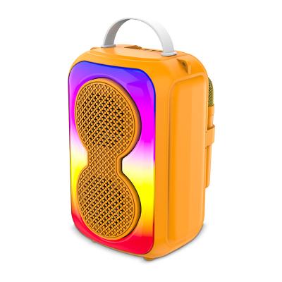 China SING-E JQS3302 Wireless Portable Amplifier Macaron Color Dual 3 Inch RGB Lights Karaoke Support For Original Sound Smart Speaker for sale