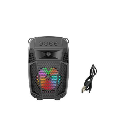 China SING-E ZQS1430 OEM 8W Powered Led RGB Colorful Light Stage Party Dj Stereo Bass Subwoofer Loud Sound Wireless Speaker for sale