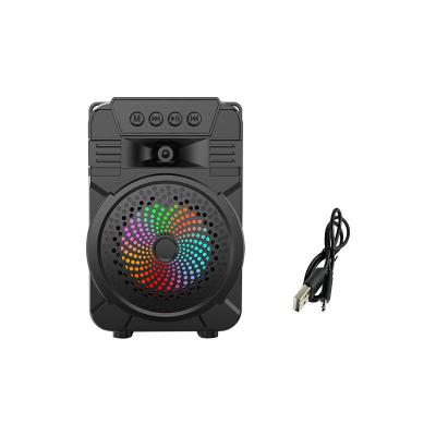 China SING-E ZQS1431 OEM 8W Powered Led Rgb Light Stage Party Dj Stereo Mic Aux Bass Subwoofer Loud Sound Wireless Bt Studio Speaker for sale