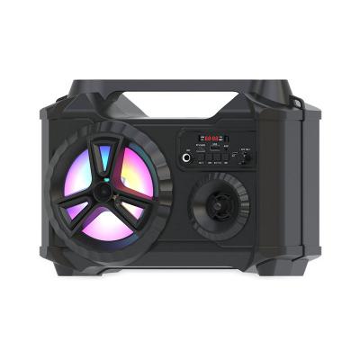 China SING-E ZQS6117 Classic Portable Outdoor Subwoofer Rgb Led Home Theatre System Loud Sound Fm Radio Aux Karaoke Wireless Speaker for sale