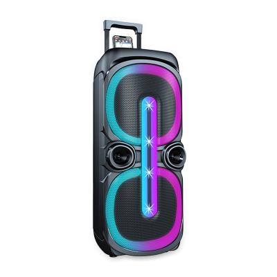 China SING-E ZQS10201 Dual 10 Inch Powered Party Dj RGB Light Loud Outdoor Wireless Hifi Super Bass Karaoke Trolley Portable Speaker zu verkaufen