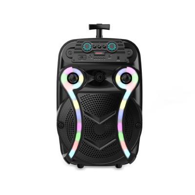 Chine SING-E ZQS15102 15 Inch RGB Light Outdoor Party Stage DJ Wireless MIC Karaoke Woofer Trolley Subwoofer Speaker à vendre