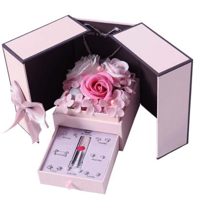 China Recyclable Popular Rose Flower Box With Lid For New Design Luxury Gift Flowers Boxes All Sizes for sale