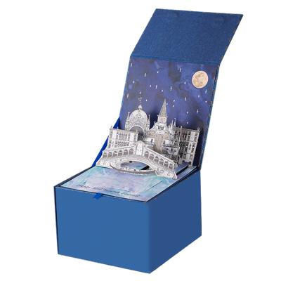 China Magnetic Gift Box Flip Packaging Holiday Paper Box Recyclable Birthday For Double Layer Gift Box for sale