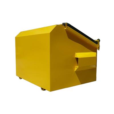 China Solid Waste Metal Industrial Steel Outdoor Dump Front Load Bins / Rear Load Bins for sale