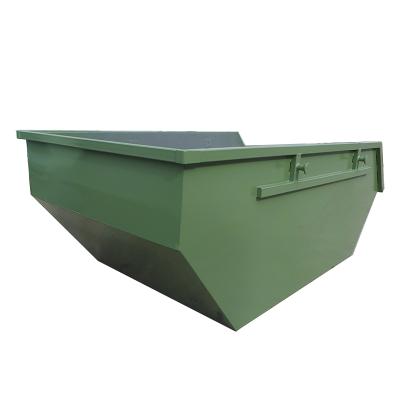 China Construction worksÂ   2m Customized Outdoor Stackable Steel Metal Skip Bins Scrap Lift Chain Bins Skip Hopper For Sale for sale