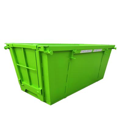 China Construction worksÂ   outdoor stackable steel CHUCK industrial waste chain lift Trash Cans pop up hopper marrel pop up trash cans for sale