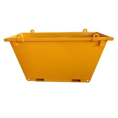 China Solid Waste Customized Hoist Mini Bins Soft Steelstackable Skip Bins With Channels for sale