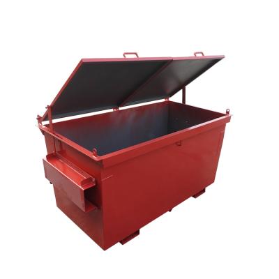 China Construction worksÂ   3M Waste Management Recycling Rear And Side Trash Cans Front Loading Garbage Bins for sale