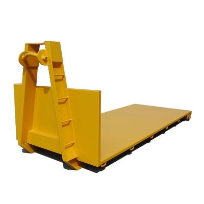 China Custom Flatbed Container Mild Steel Trailer Truck Hook Lift Semi Trailer for sale