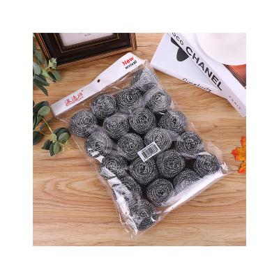 China Durable High Quality Pot Duty Cleaning Stainless Steel Wire Scourer Metal Scrubber for sale