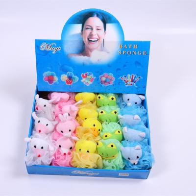 China Lovely Eco - Friendly Plush Toys Body Bath Sponge For Baby Bath Washing for sale