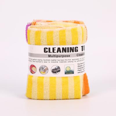 China Sustainable Lint Free Glass Towel Microfiber Netless Cloth For Cleaning Window for sale