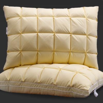 China Polyester bubble pillow polyester fabric/chemical fiber filled solid cotton bread or white goose down for sale