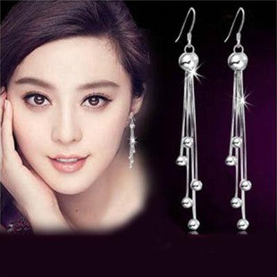 China CLASSIC Vintage Tassel Dangle Earrings Ball Dangle Earrings For Women Fashion Jewelry Long Earring for sale