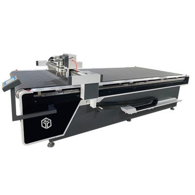 China PVC Tablecloth Cutting Vibration V Leather Soft Edge Glass High Quality Cutting Machine for sale