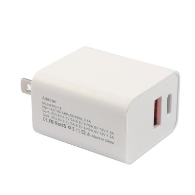 China Mobile Cell Phone Amazon UK AU US EU Charger pq 18w Charger Type C and QC 3.0 Charger 18W for sale