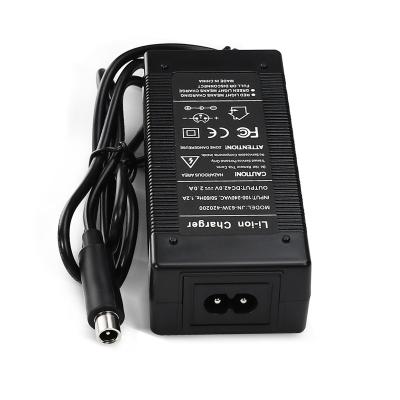 China Balance scooters wholesale high quality battery charger produced 42V 2A for 10 series 10S 36V lithium battery pack for sale