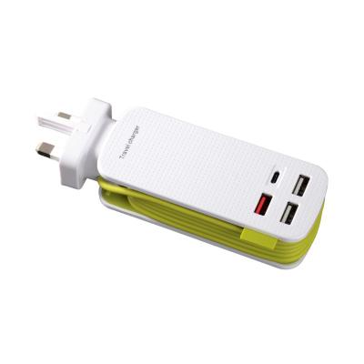 China Multi Function 4 Ports Usb Wall Charger Adapter Wholesale Mobile Phone Travel Charger For Mobile Phone for sale