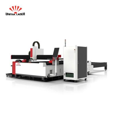 China Best price 1000w 2000w 8000w water cooled sheet and tube fiber laser cutting machine for iron sheet and tube for sale