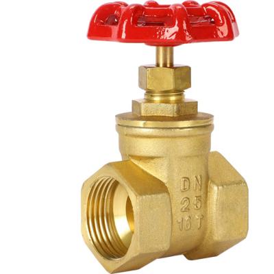 China Factory Wholesale Price Brass Material Industrial Manual Water Sluice Brass Gate Valves for sale