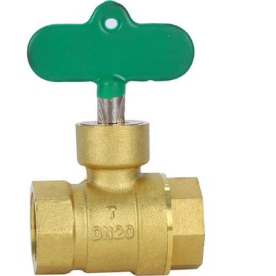 China Factory Price Chinese Brass Material Normal Temperature Brass Manual Cross Head Locking Ball Valve for sale