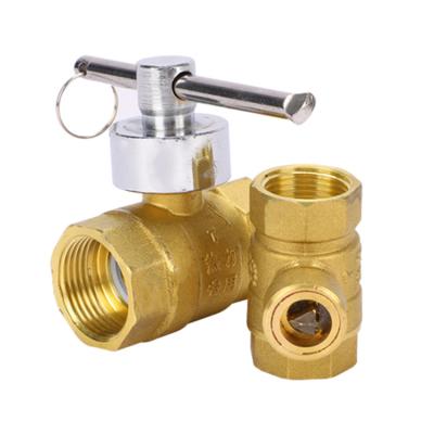 China China Supplier Brass Hardware Manufacturer Professional Brass Triangle Locking Ball Valve for sale