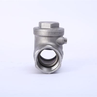 China 304 stainless steel fine hardware wholesale cheap price processed non return 304 stainless steel horizontal check valve for sale