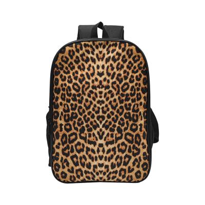 China Various Types Direct Selling Backpack Leopard Print School Bag Cheap Manufacture Sublimation for sale